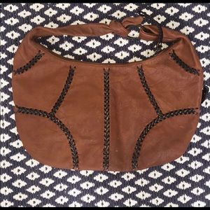 Rafe New York leather braided handbag